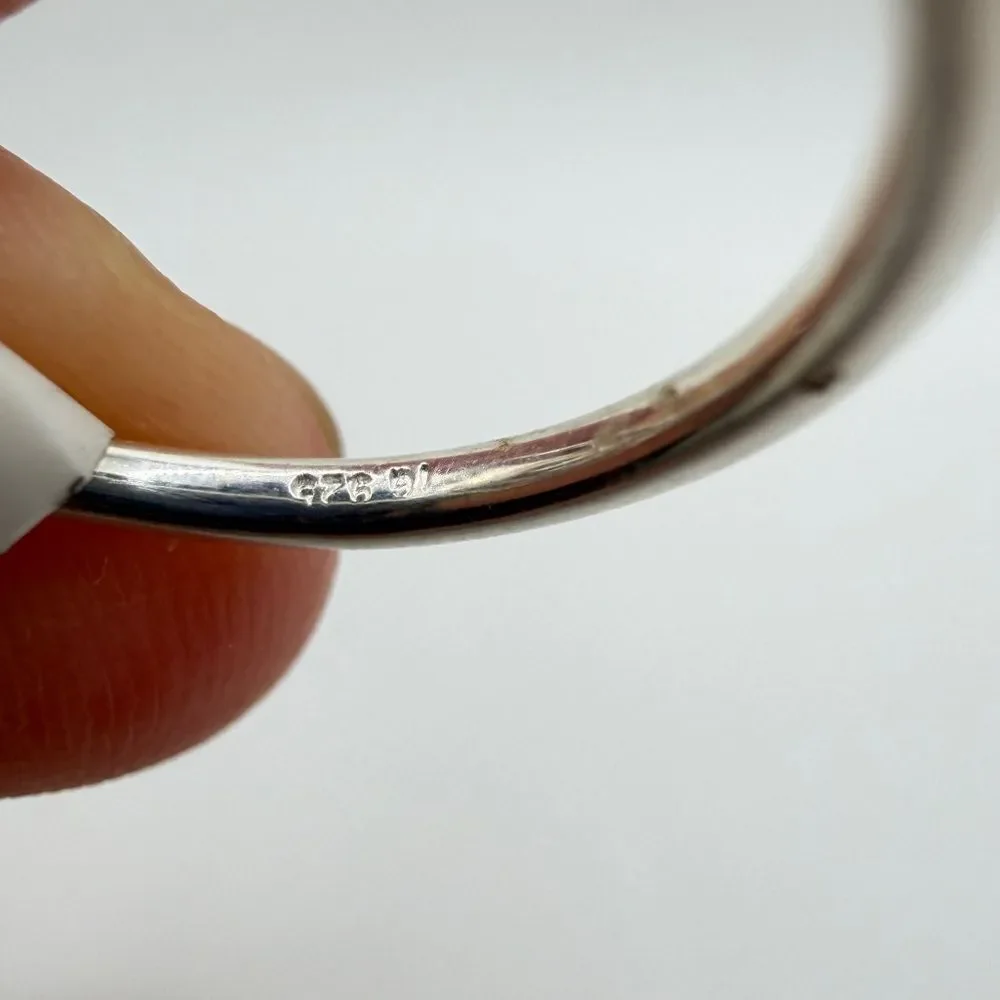 NWT 7x9mm HERKIMER diamond quartz ring in sterling‎ silver!